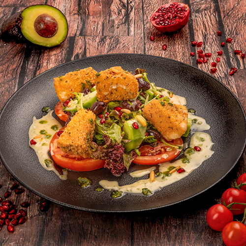 Crispy-Camembert-Salad
