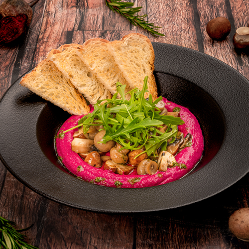 Mushroom-&-Beetroot-Salad